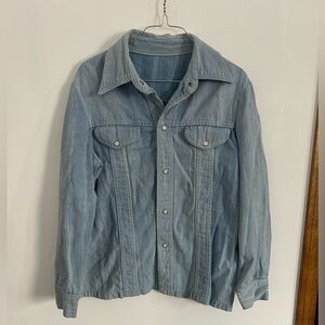 Light Blue Cotton Denim Jacket